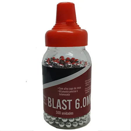 BBS ESFERA AÇO BLAST BB 6,0MM NTK TAG Esfera metálica 500 unidades