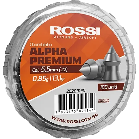 Chumbinho Rossi Alpha Premium 5,5 mm (100 un)