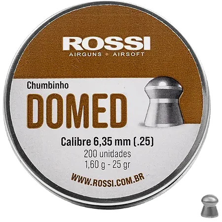 Chumbinho Rossi Domed 6,35 mm (250 un)