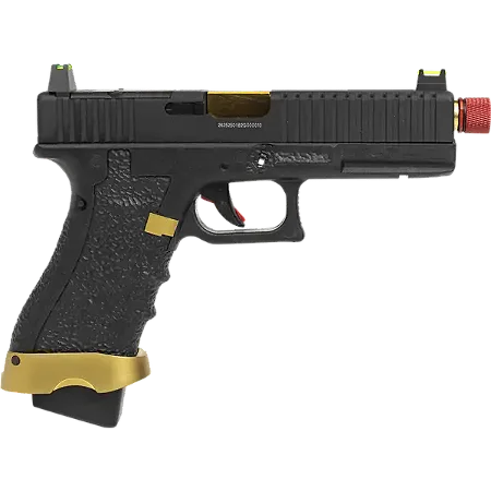 Pistola Airsoft Green Gás Rossi Striker Gold Blowback 6mm