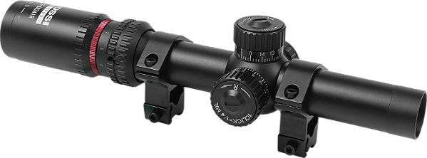 MIRA ÓPTICA LUNETA ROSSI 1.2-6X24 LPVO ALUMINIO (3/8 )