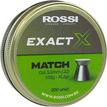 Chumbinho Rossi Exact X Match 5,5 mm (200 un)
