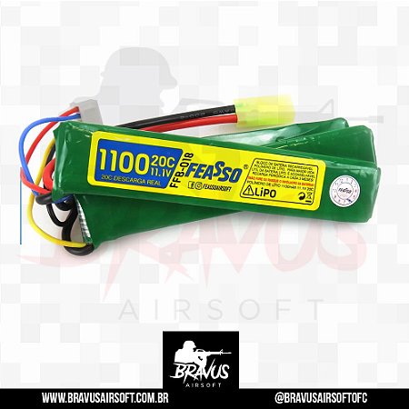 FFB-018 Bateria LiPO 20C - 11.1V - 1100mAh - FEASSO