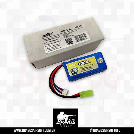FFB-007 Bateria LiPO 15C - 11.1V - 1300mAh - FEASSO