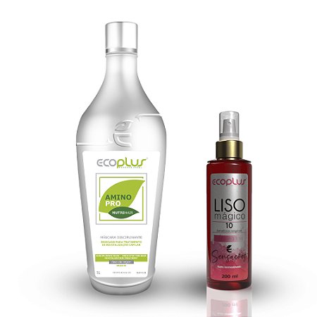 Combo Máscara Disciplinante AminoPro + Liso Mágico Sensações