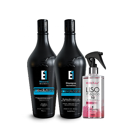 Combo Shampoo Evolutione + Máscara Disciplinante Evolutione + Liso Mágico