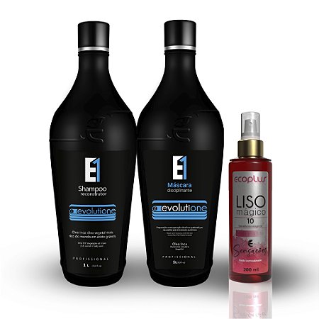 Combo Shampoo Evolutione + Máscara Disciplinante Evolutione + Liso Mágico