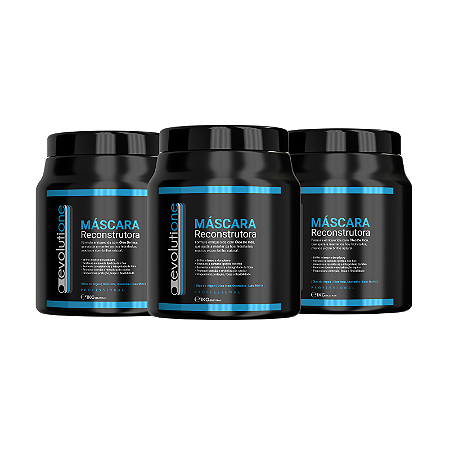 3 Unidades Máscara Reconstrutora Evolutione