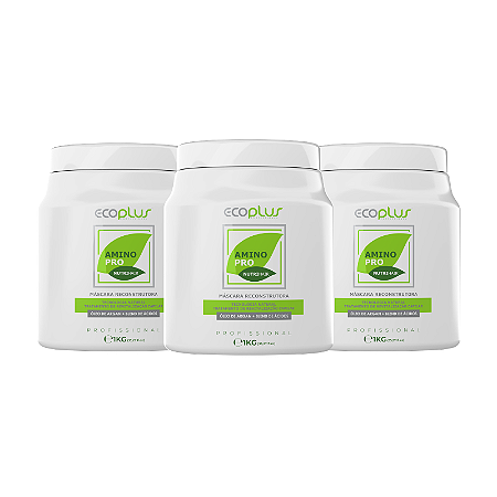 3 Unidades Máscaras Reconstrutoras AminoPro