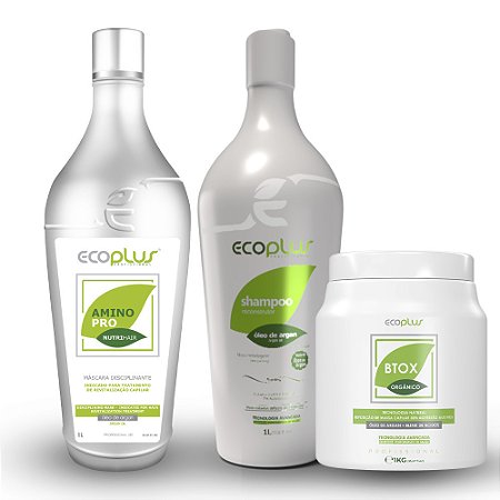 Combo Shampoo Argan + Máscara Disciplinante Argan + Máscara Reconstrutora Argan
