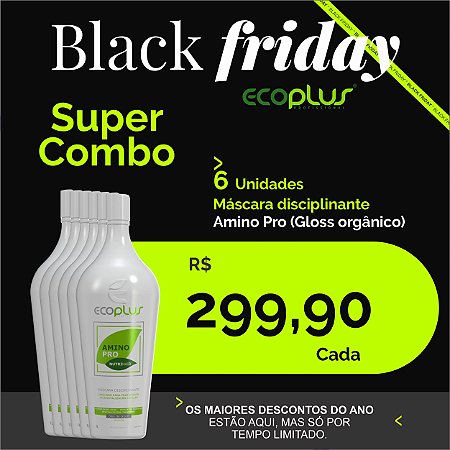 SUPER COMBO 6 Unidades Máscara disciplinante Amino Pro (Gloss orgânico)