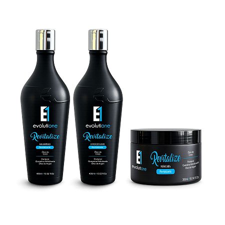 Kit Manutenção Revitalize - Shampoo 400ml + Condicionador 400ml + Máscara 300g