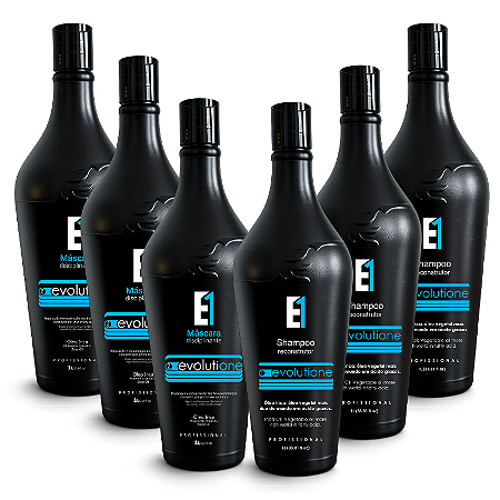 3 Kits Shampoo Evolutione + Máscara Disciplinante Evolutione