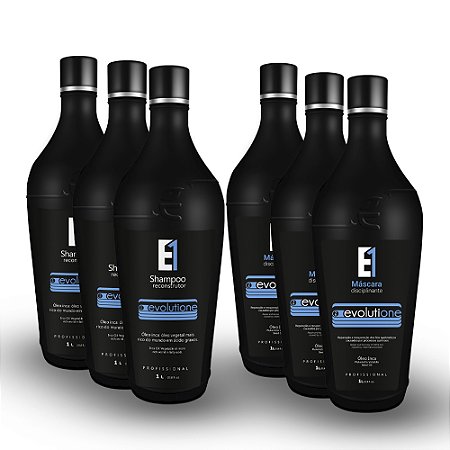 3 Kits Shampoo Evolutione + Máscara Disciplinante Evolutione