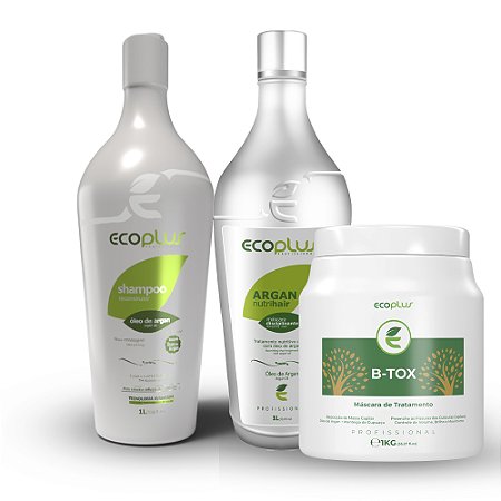 Combo Shampoo Argan + Máscara Disciplinante Argan + Máscara Reconstrutora Argan