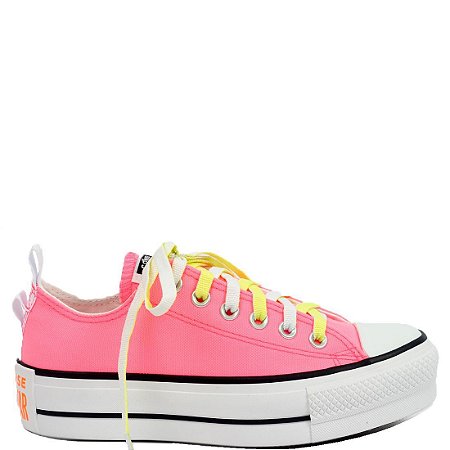all star rosa fluorescente