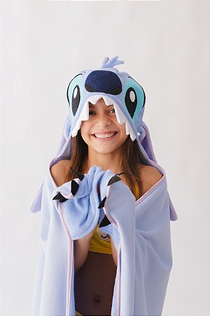 Toalha de Banho com Capuz - Stitch