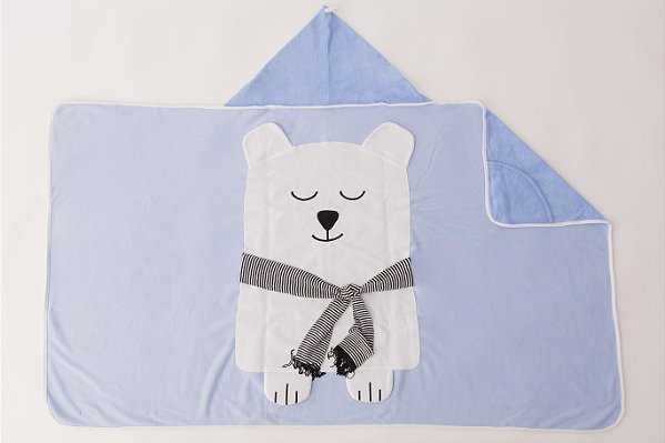 Toalha de Banho com Capuz -Urso
