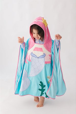Poncho de Banho -Sereia