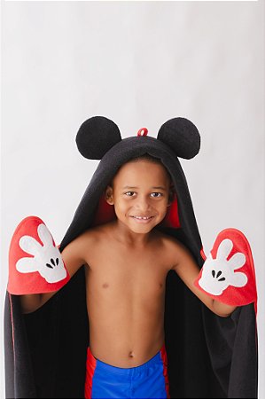 Toalha de Banho com Capuz - Mickey