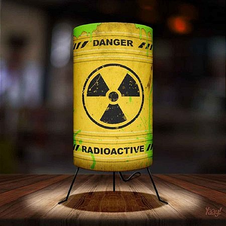 Luminária Barril Radioactive Radioativo