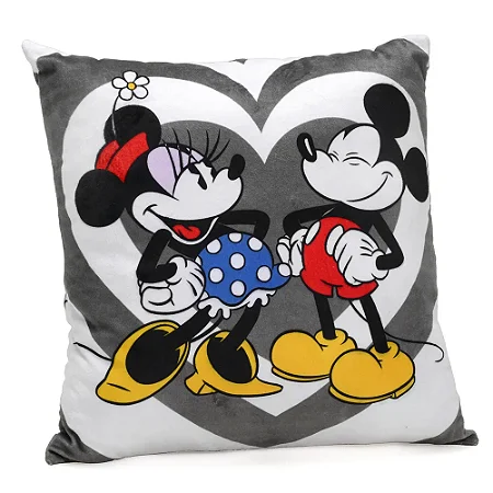 Almofada Mickey e Minnie - Felizes e Brigados