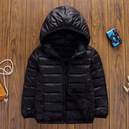 Jaqueta infantil puffer meninos e meninas