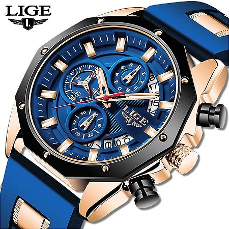 Relógio de quartzo luxo masculino Top Brand Esportivo
