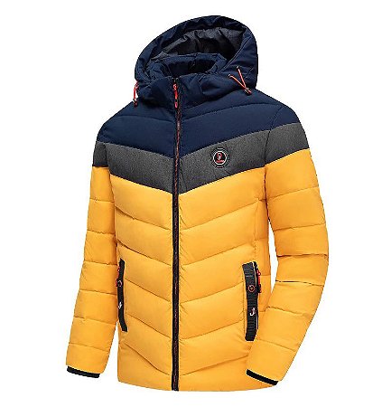Jaqueta masculina impermeável com capuz