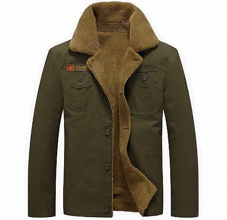 Jaqueta Masculina militar forrada de inverno