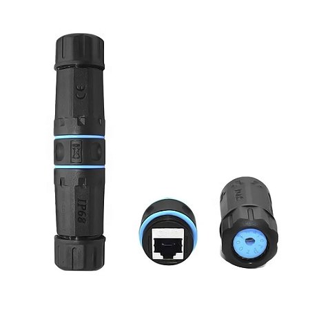 Conector RJ45 Cat6 à Prova d'Água IP68 Cabo Cabo