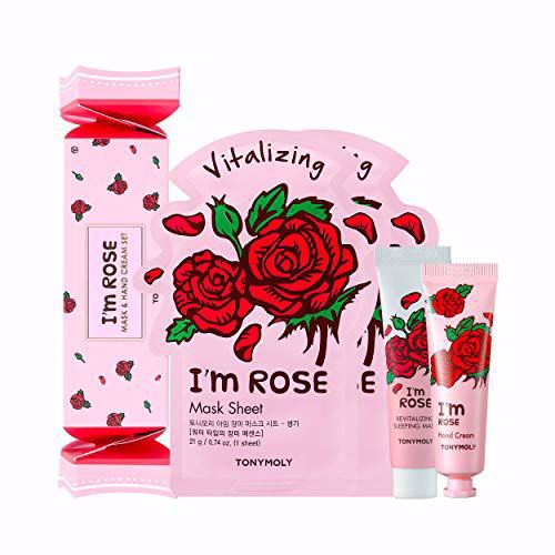 TONYMOLY - I'm Rose Mask & Hand Cream Set - 4 itens