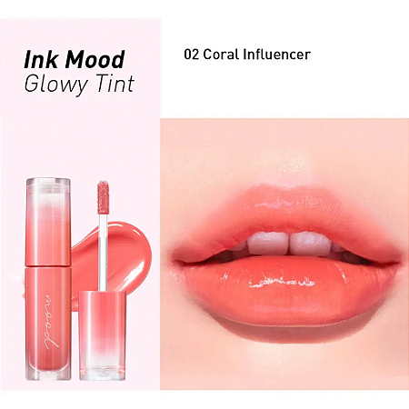 PERIPERA - Ink Mood Glowy Tint 1+1 Set - Cor 02 Coral Influencer + Cor 04 Pink Youth