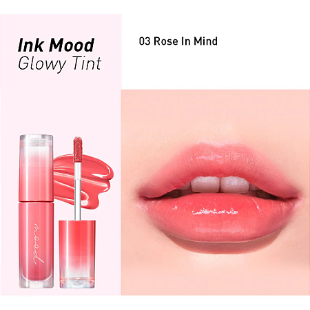 PERIPERA - Ink Mood Glowy Tint 1+1 Set - Cor 03 Rose In Mind + Cor 06 Plum Update