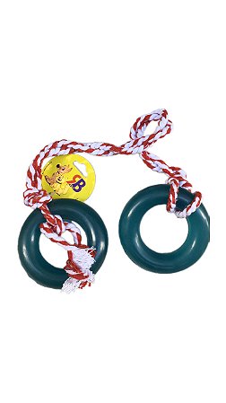 Puxador para Cães de 2-em-1 Anel Cristal Médio s/ Furo