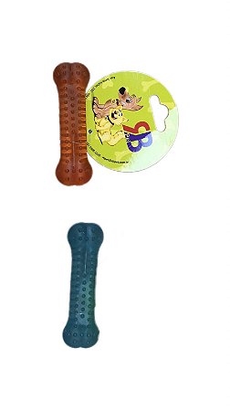 Brinquedo para Cães em Formato de Osso Massageador Cristal