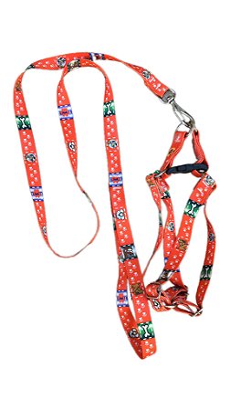 Peitoral para Cães Ajustável de Seda Costurado