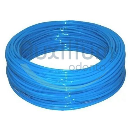 MANGUEIRA LISA PU AZUL 10MM X 7,0MM - 5 mts