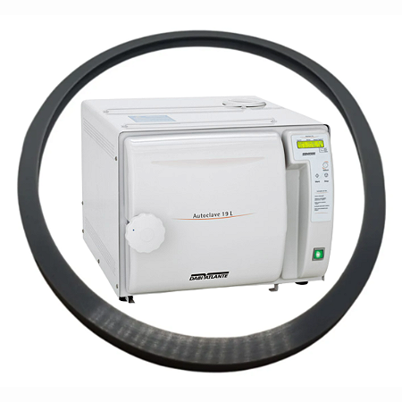GUARNIÇÃO/ANEL DE VEDAÇÃO CINZA CHUMBO COMPATIVEL AUTOCLAVE DABI 19L