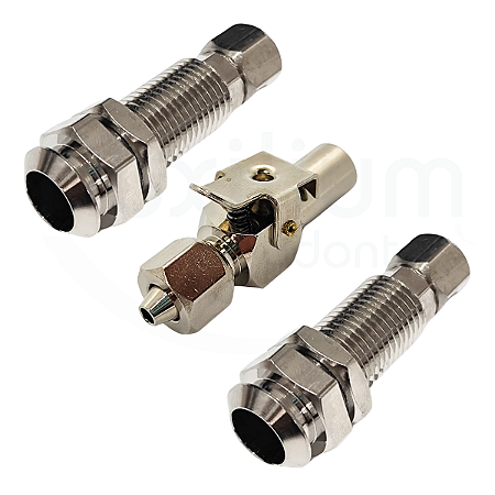 Kit 1 Engate Rápido Macho 3/8 + 2 Engate Fêmea 3/8 Odontológico