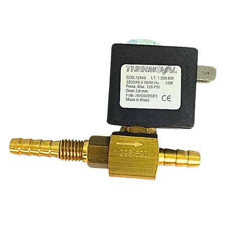 VALVULA SOLENOIDE 2 VIAS 8W ESPIGAO 1/4