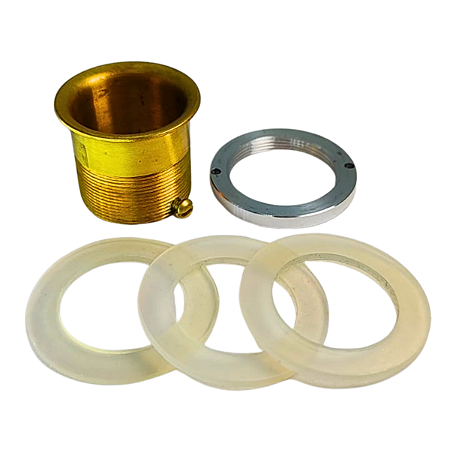 KIT ARRUELA SILICONE DO ESPELHO REFLETOR PERSUS C/ BUCHA E PORCA DE SUSTENTAÇÃO
