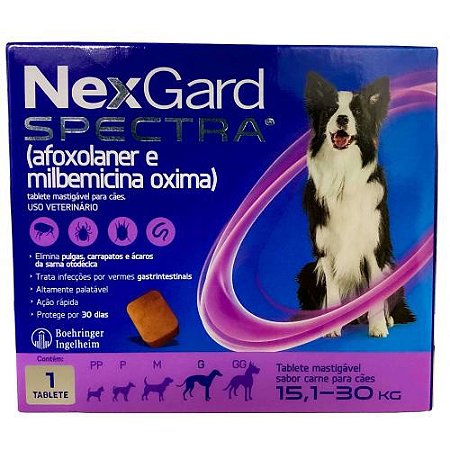 Nexgard Spectra G - 15,1Kg a 30Kg