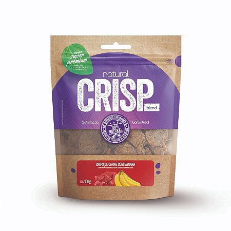 Snack Natural Crisp Chips Carne Banana 100g