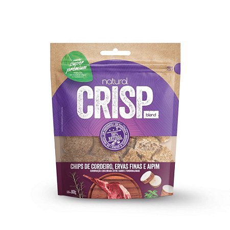 Snack Natural Crisp Chips Cordeiro, Ervas Finas e Aipim 80g