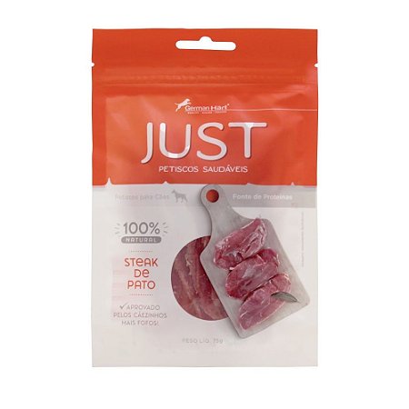 Just Cães e Gatos Steak Pato 75g