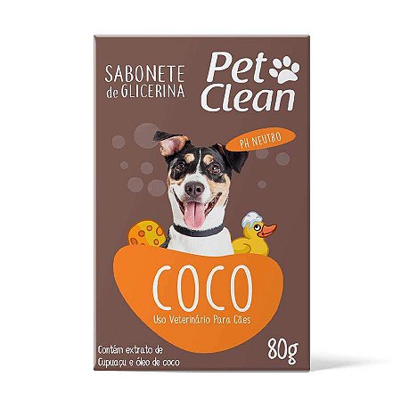 Pet Clean Sabonete Coco 80g