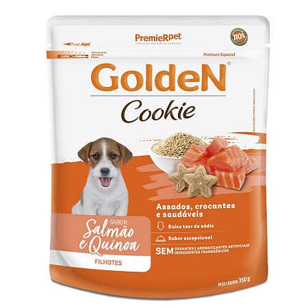 Golden Cookie Cão Filhote Salmão Quinoa 350 g