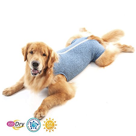 Pet Med Roupa Cirurgica  Macho Azul