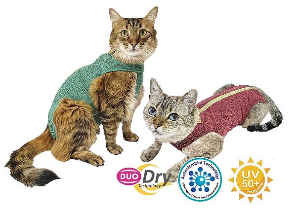 Pet Med Roupa Cirurgica Gato Rosa